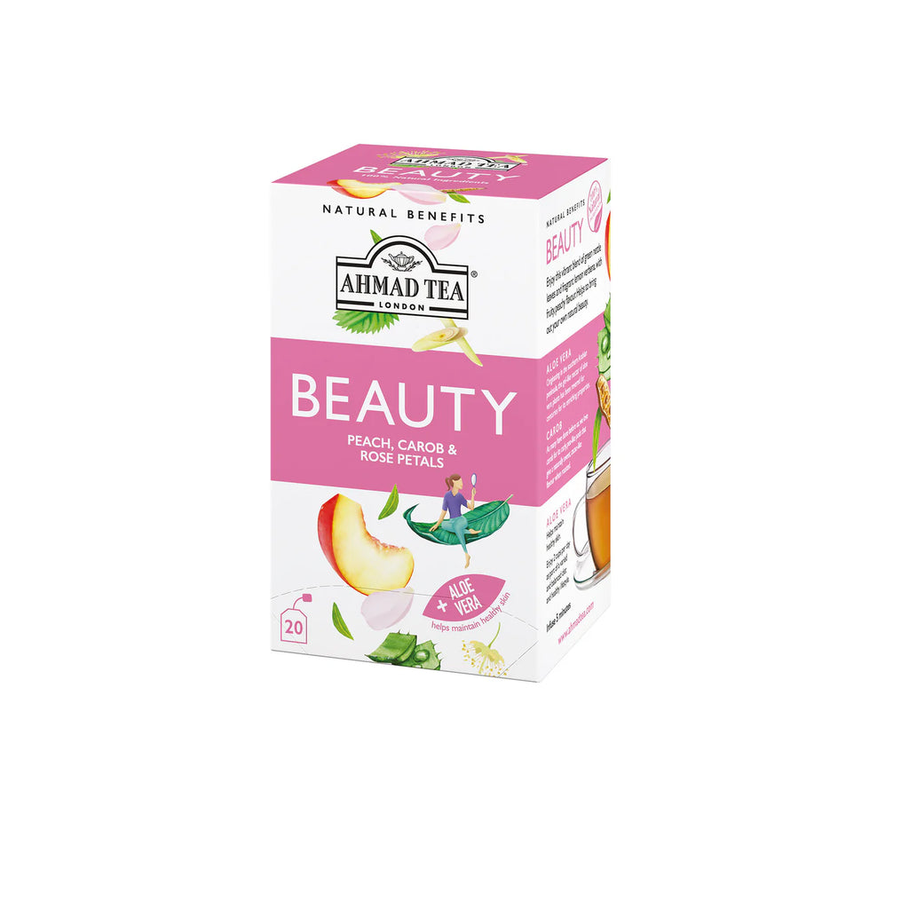 Peach, Carob & Rose Petals "Beauty" Infusion Teabags