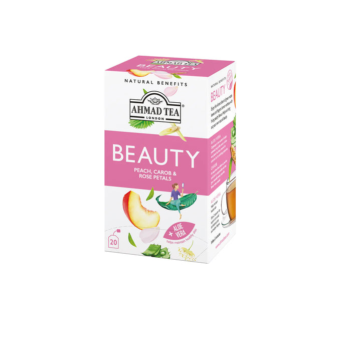 Peach, Carob & Rose Petals "Beauty" Infusion Teabags