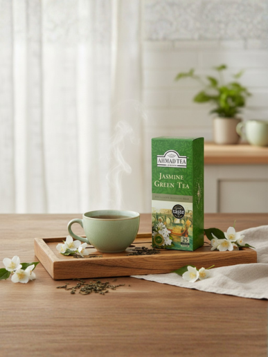 <h3>A Calm and Refreshing Tea Moment</h3>